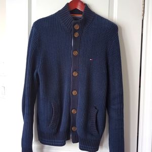 Tommy Hilfiger Blue Button Cardigan US Medium